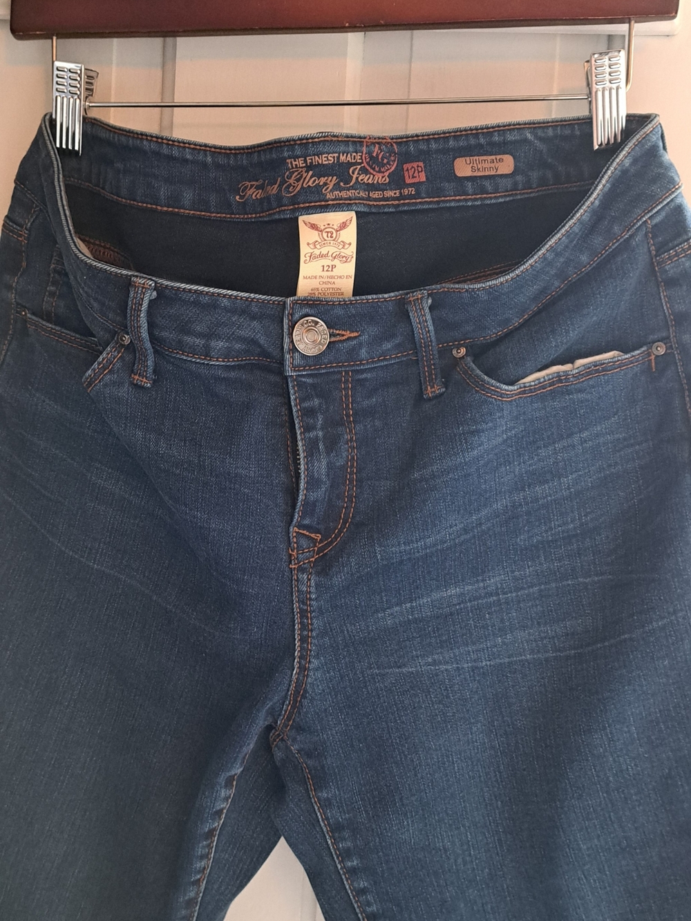 Faded Glory Dark Blue Skinny Jeans